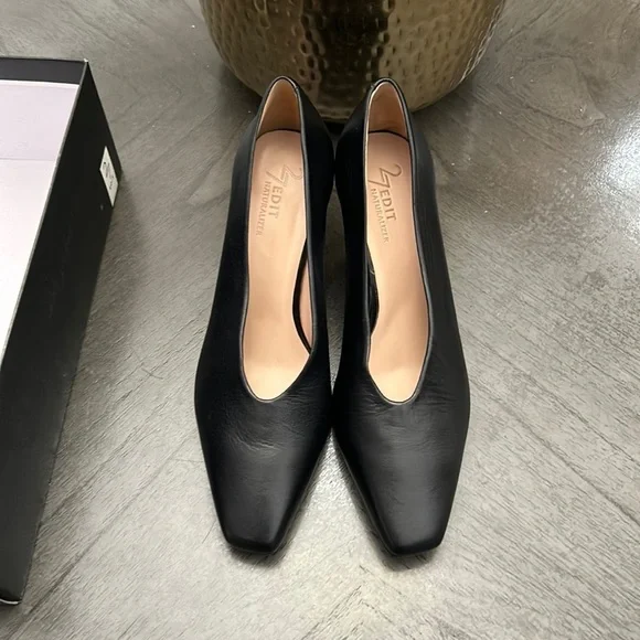 NATURALIZER SEDONA LEATHER SQUARE TOE PUMPS - Picture 8 of 10